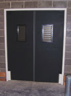 Black Double Door